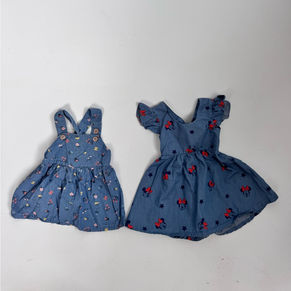 Lot of 2 Disney Dresses Size 12 Months - Picture 2 of 10